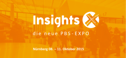 Nürnberg 08. – 11. Oktober 2015 - Insights-X