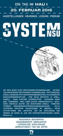 EIN TAG IM HAU 1 20. FEBRUAR 2016