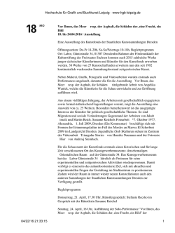 Hochschule f&uuml;r Grafik und Buchkunst Leipzig - www.hgb