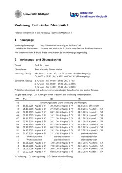 Infoblatt - Institut für Nichtlineare Mechanik