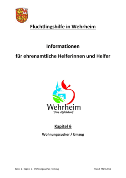 # Helfer-Infos Kapitel 6 Stand März 2016