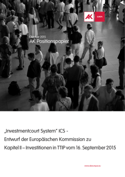 ICS - Entwurf der Europ&auml;ischen Kommission zu Kapitel II