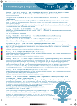 Januar - Juli 2015 - FRAUENNOTRUF Saarland
