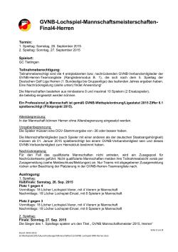 GVNB-Lochspiel-Mannschaftsmeisterschaften- Final4