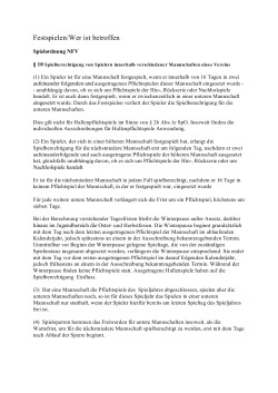 Festspielen-Was gilt f&uuml;r wen - SV Holm