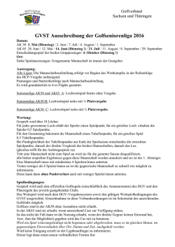 GVST Ausschreibung der Golfseniorenliga 2016