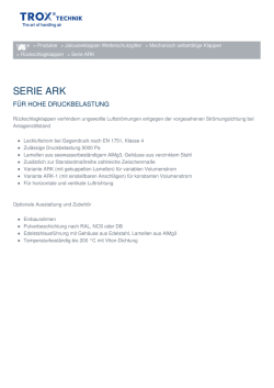 serie ark - TROX GmbH