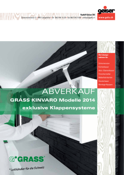 GRASS Kinvaro Modelle 2014