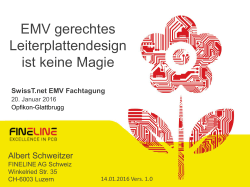 EMV gerechtes Leiterplattendesign ist keine Magie