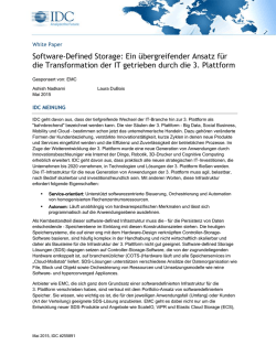 IDC: Software Defined Storage
