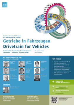 Getriebe in Fahrzeugen Drivetrain for Vehicles