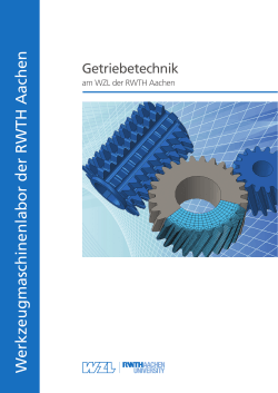 Broschüre der WZL Getriebetechnik ()
