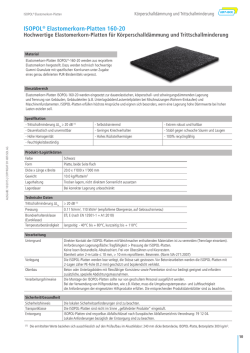 ISOPOL&reg; Elastomerkorn-Platten 160-20 - HBT