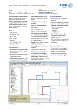 PLT Platten mit finiten Elementen