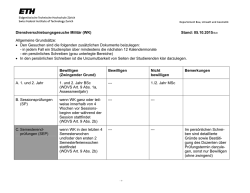 Dienstverschiebungsgesuche Militär (WK) Stand: 05.10.2015/Sch