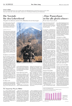 Die Vorstufe f&uuml;r den Lehrerberuf &laquo;Eine