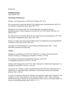 Publikationsliste Jaun Stand Oktober 2015