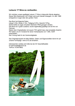 Leisure 17 Nina zu verkaufen