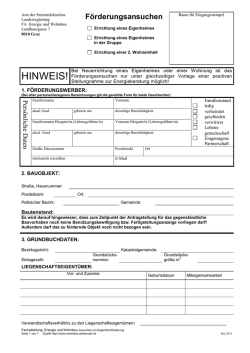 HINWEIS! - Wohnbau-Steiermark