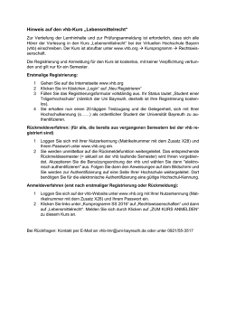 Hinweis auf den vhb-Kurs &bdquo;Lebensmittelrecht&ldquo;