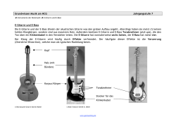 E-Gitarre und E-Bass - Grundwissen Musik HCG