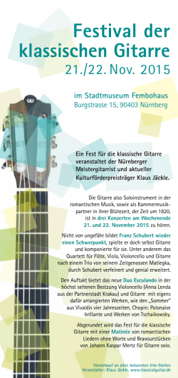 Festival der klassischen Gitarre