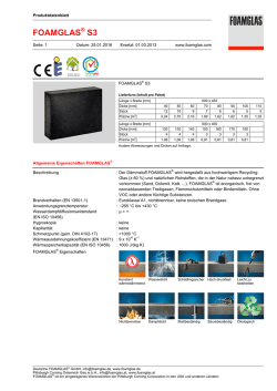 foamglas® s3 - Foamglas GLOBAL
