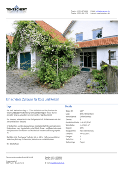Ein sch&ouml;nes Zuhause f&uuml;r Ross und Reiter!