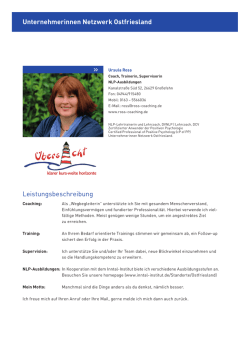 Ursula Ross.indd - Unternehmerinnen Ostfriesland