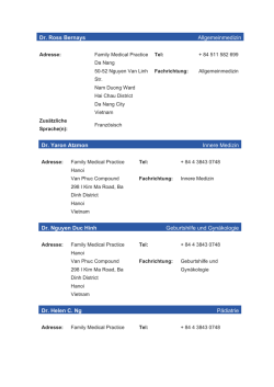 Dr. Ross Bernays Allgemeinmedizin Dr. Yaron Atzmon Innere