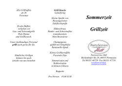 Grillbuffet I - partyservice hill
