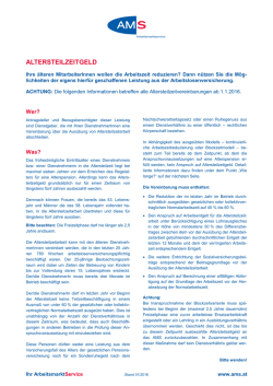Infoblatt Altersteilzeitgeld