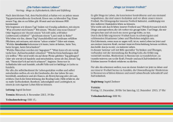 „Die Farben meines Lebens" „Wege zur inneren Freiheit“