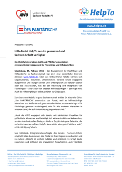 Hilfe-Portal HelpTo nun im gesamten Land Sachsen