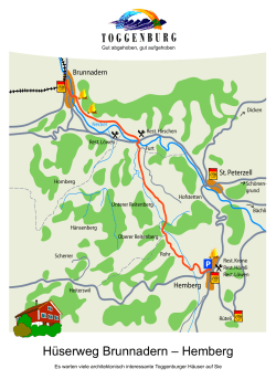 Karte Hüserweg - Hemberg Tourismus