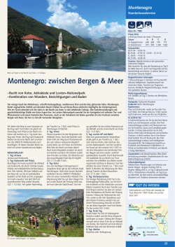 Montenegro: zwischen Bergen & Meer