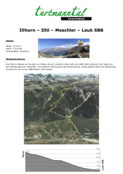 Illhorn – Illti – Meschler – Leuk SBB