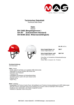 Technisches Datenblatt Helm