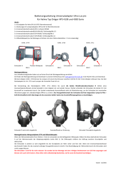 Bedienungsanleitung Universaladapter Ultra Lux pro für Helme Typ