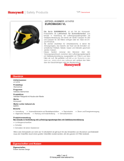 Datenblatt herunterladen - Honeywell Safety Products