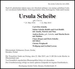 Ursula Scheibe - Weser