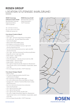 Location Map RTRC Germany