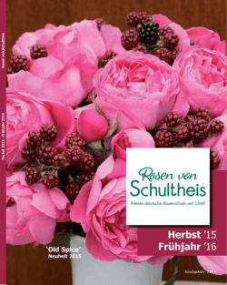 Herbst `15 Fr&uuml;hjahr `16