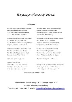Rosenkatalog 2016 - Hof Hoher Schönberg