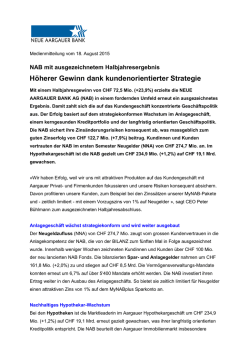 H&ouml;herer Gewinn dank kundenorientierter Strategie