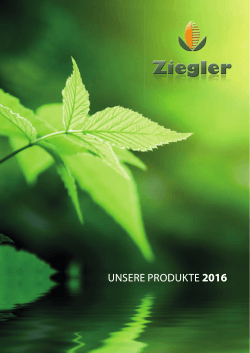 Ziegler Erden Produktkatalog 2016
