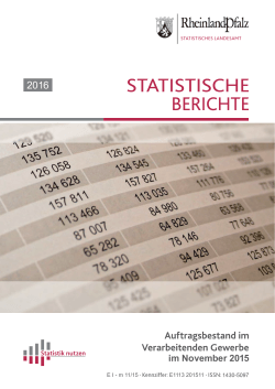 Ausgabe 11/2015 - Statistisches Landesamt Rheinland