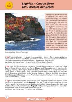 Ligurien – Cinque Terre Ein Paradies auf Erden - Biendl