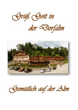 Gr&uuml;&szlig; Gott in der Dorfalm