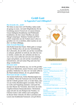 Gr&uuml;&szlig; Gott - Pfarre Zillingdorf